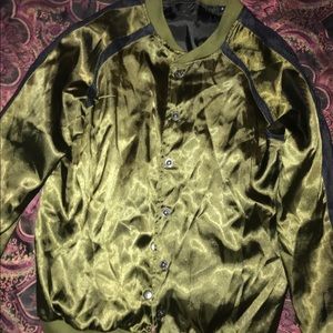 Satin bomber jacket
